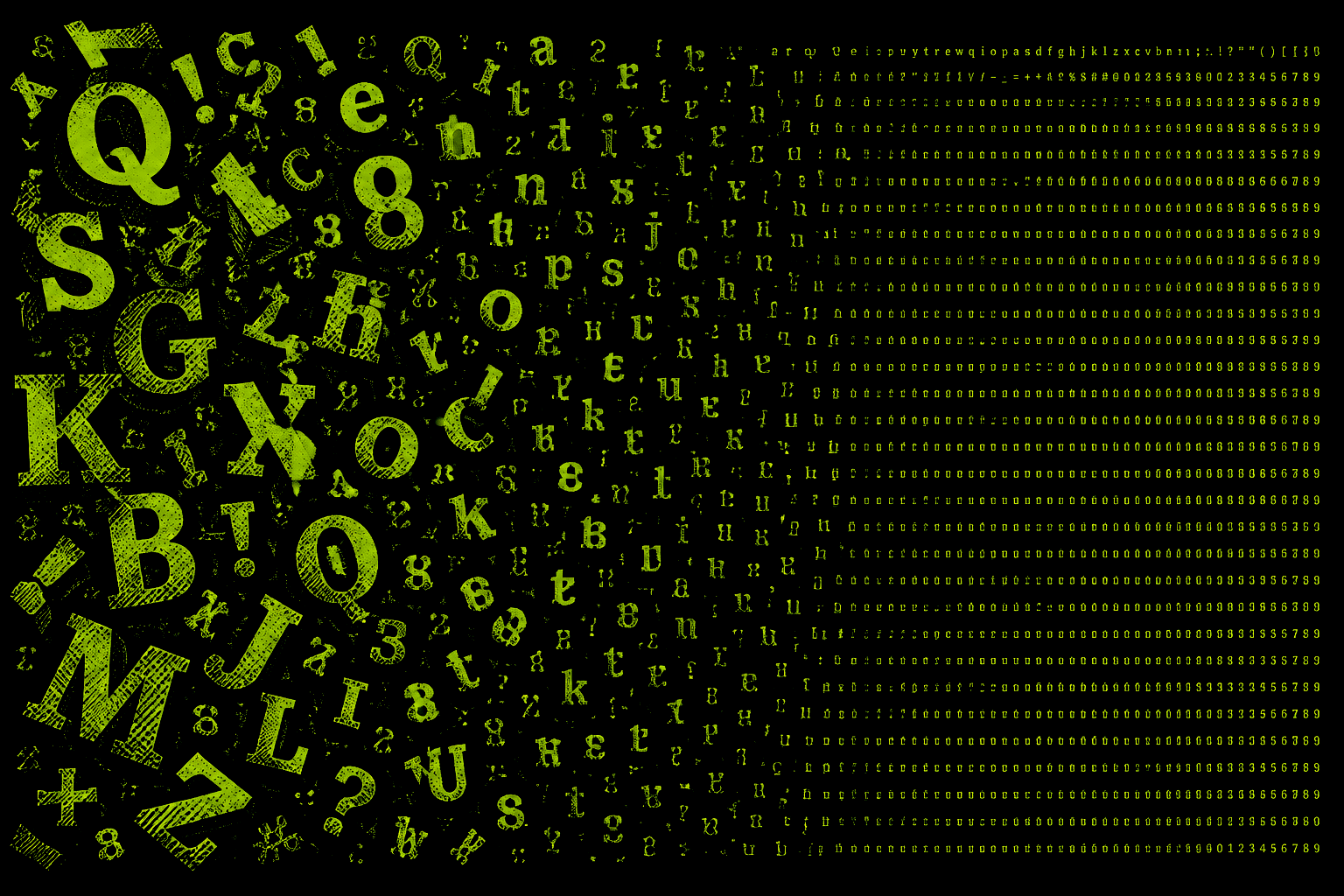 A field of scattered points gathering into an ordered row of parallel strokes.